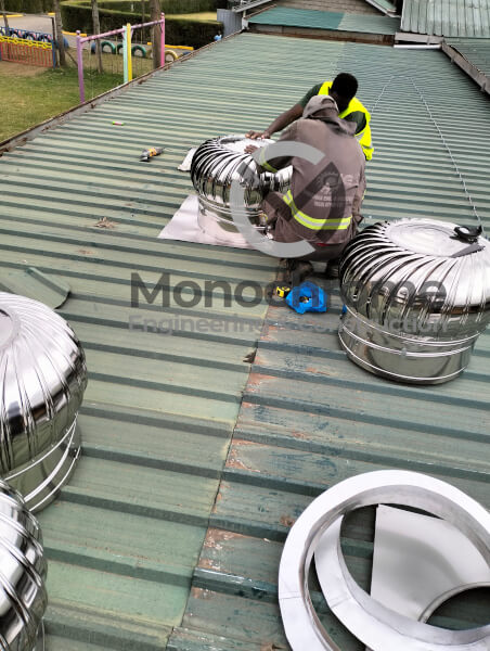 Cyclone ventilation installation kenya